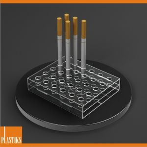 Plexisklový stojan pre elektronické cigarety 30ks ― Plastiks - výroba výrobkov z plexiskla na Slovensku.