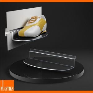 Stojan na obuv pre stenové lamely okrúhly ― Plastiks - výroba výrobkov z plexiskla na Slovensku.